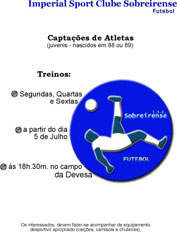 Cartaz das Captações de 2004 para o I.S.C.S..