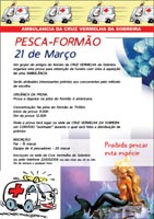 Cartaz do Concurso de Pesca a favor da Angariação de uma Nova Ambulância para a Cruz Vermelha da Sobreira.